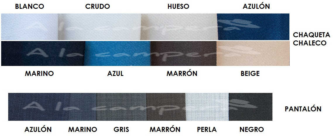 colores traje campero